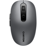 Canyon MW-9 2 In 1 Wireless Optical Mouse With 6 Buttons Dpi 800 1000 1200 1500 2 Mode Bt 2.4GHZ Battery Aa 1PCS Grey 65.4 112.