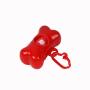 Pet Poop Bags With Dog Bone Holder - Red