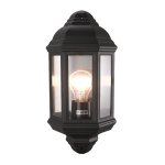Lesley Polypropylene Outdoor Wall Light Black White - White