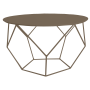 Facet Coffee Table - Mocha Bronze Gold Ferro