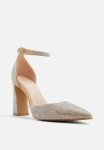 Jolie Ankle Strap Heel - Other Beige