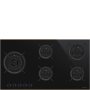 Smeg Dolce Still Novo Black Ceramic 5 Burner Gas Hob With Copper Trim - PV695LCNR