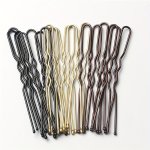 50 Pcs pack 5CM Metal Hair Clip U-shaped Bobby Pin Side Clip Bangs Clip Hair Accessories For Women