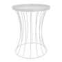 Cordset MINI Side Table - White Textured