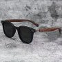 Retro Wood Grain Glasses: Perfect For Cycling And Outdoor Adventures