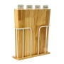 4-PIECE Labeled Wood Cutting Board Set