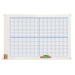 Nobo 900X600MM Performance Planning Board Monthly Grid Magnetic Drywipe – 3048101