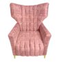 Designer Concepts Altagracia Elephant Wingback Chair- Pink