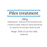 Piles Herbal Preparation - 200G