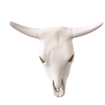 Ceramic Cow Skull Large - Gloss White