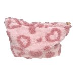 Light Pink Hearts Make Up Bag