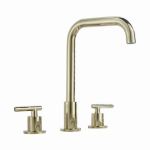 B Series - Brushed Gold Deck Mounted Slim Handle Mixer