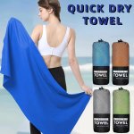 Microfiber Quick Drying Beach Towels Water Absorbent Yoga Gym Exercise Towels Suitable For Camping Hiking Bathing And Swimming -