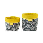 Reversible Soft Bucket - Pincushion Charcoal - 17 X 23CM For 15CM Nursery Pot