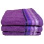 Royal Turkish Collection -450GSM -100% Cotton -bath Sheet -purple -pack Of 3