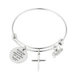 Christian Bracelet Faith Bracelet Let Your Faith Be Bigger Than Your Fear Gift For Her Nothing Will Be Impossible For You