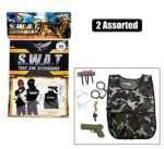 Boys Playset Army swat Vest & Gun Asstd Marketplace Brits Bros