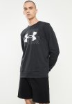 Under Armour Ua Rival Terry Logo Crew Sweatshirt - Black white