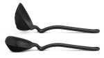 Black Fladle Folds Flat Scraping Ladle - DFFA8418