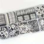 180 360 580PCS 304 Stainless Steel Flat Washers Set Perfect For Home Decor Factory Repair Kitchens Shops & More