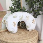 Feeding Pillow Cover Grey Vintage Sleeping Dino Dinosaur Dragon