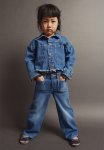 Super Stretch Wide Leg Jeans - Blue