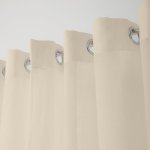 Sicily Eyelet Unlined Curtain Natural - Longer Length 270CM W X 255CM L
