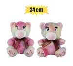 Plush Bear Pastel W animated Eyes 24CM Marketplace Brits Bros