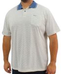 Mens PRINTED GOLFER - 8XL Wht blue