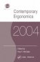Contemporary Ergonomics 2004   Paperback