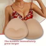 2 Pairs Reusable Bra Insert Pads Invisible Anti-convex Chest Enhancer Pads Women's Lingerie & Underwear Accessories