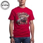 Kakiebos Mens Classic Hot Rod Tee - Red - 5XL