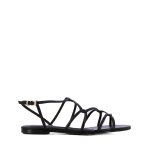 Flat Strap Sandals -black
