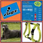 Rogz Classic H Harness XL SJ05 Opens 60-100CM