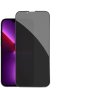 Tuff-Luv 2.5D Tempered Glass Privacy Anti Spy Screen For Iphone 13 Pro Max - Dark Film