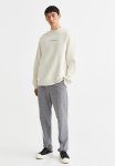Slim Fit Trousers - Light Grey checked