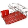 Fine Living Balcony Dish Rack - Red