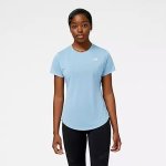 New Balance Women's Accelerate Short Sleeve Top - Blue Haze - Medium