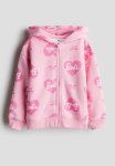 Printed Hoodie - Light Pink barbie