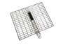 Lifespace Quality Large Braai Grid Basket With Folding Handle - Chrome