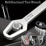 1PC Multi-size Universal Torx Wrench Set - Adjustable Double-head Design Durable Other Metal Construction Fits 3-17MM Nuts And B