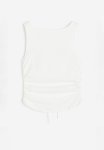 Open-backed Gathered Top - White