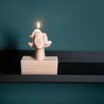 The Victim Hand Poured Sculpted Candle - Sand