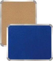 Parrot Felt Info Board With Aluminium 1200mm X 1000mm Frame in Light Grey