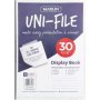 Marlin Unifile Display Book 30 Pocket