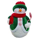 Snowman With Red And Green Jacket 46CM