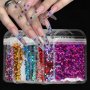 Holographic Butterfly Heart Nail Art Glitter Micro Laser Star Flakes 3D Sequins Polish Manicure Nail Decoration