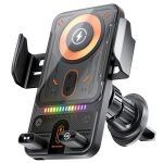 Rotating 15W Opening And Closing Wireless Charging Car Phone Holder