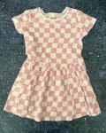 Woolworths Pink And White Checked Dress 5Y