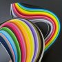 26 Colors 260 Pieces 3/5/7/10MM Width 39CM Length Diy Origami Handmade Paper Strips Paper Materials Handmade Paper Students Adult Diy Creation Material Package